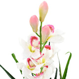 Vidaxl Artificial Plant med potten cymbidium orkidé 100 cm grön