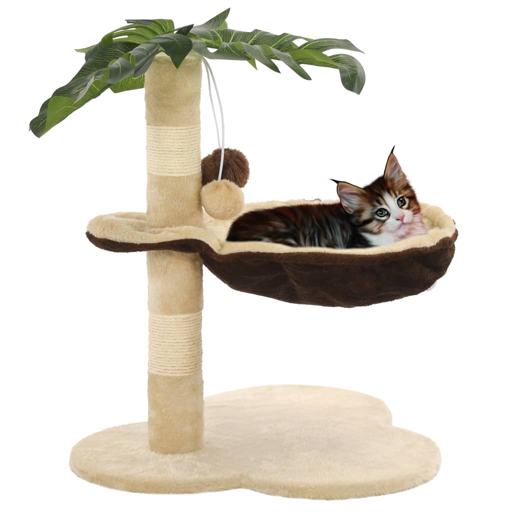 Vidaxl Cat Scrating Post z Sisal Scrating Post 50 cm Beige and Brown