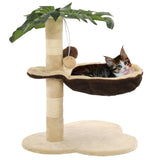 Vidaxl Cat Scratch Post avec sisal Scratch Post 50 cm beige et brun