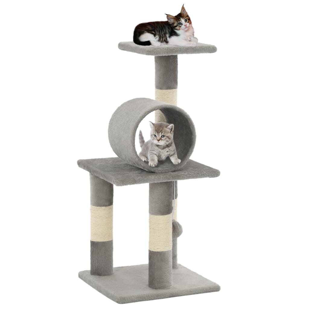 Vidaxl Cat Scratch Post avec Sisal Scratch Posts 65 cm Gray