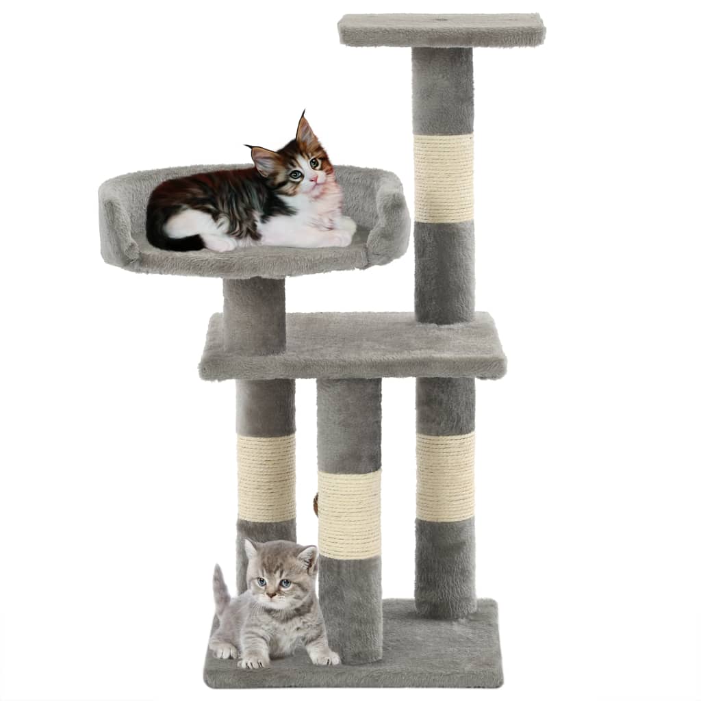 Vidaxl Cat Scratch Post avec Sisal Scratch Posts 65 cm Gray