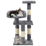 Vidaxl Cat Rastreing Post con postes de rascado de sisal 65 cm Pootprints Gray