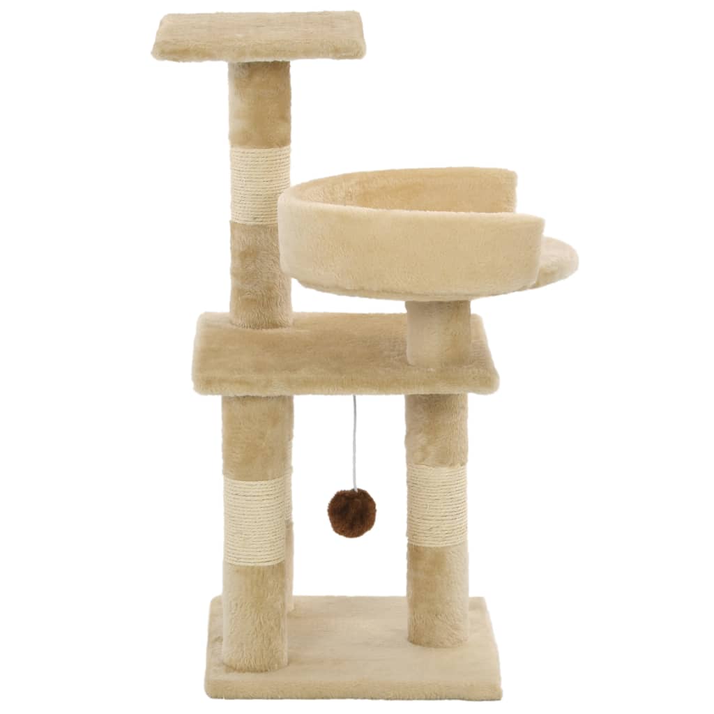 Vidaxl Cat Scratch Post avec Sisal Scratch Posts 65 cm beige