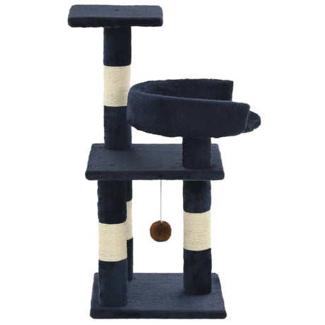 Vidaxl Cat Scraping Post mit Sisal -Kratzerpfosten 65 cm blau