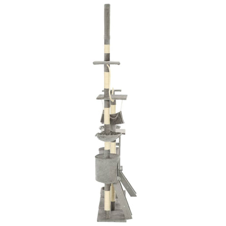 Vidaxl Cat Scraping Post mit Sisal-Kratzerpfosten 230-250 cm Grau