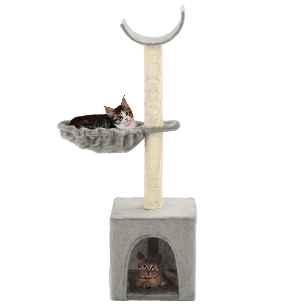 Vidaxl cat scraping post with sisal scratching posts 105 cm gray