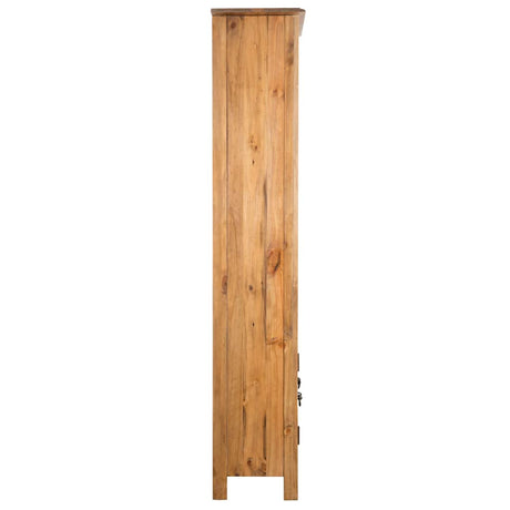 Vidaxl badkamerkast vrijstaand 48x32x170 cm massief grenenhout