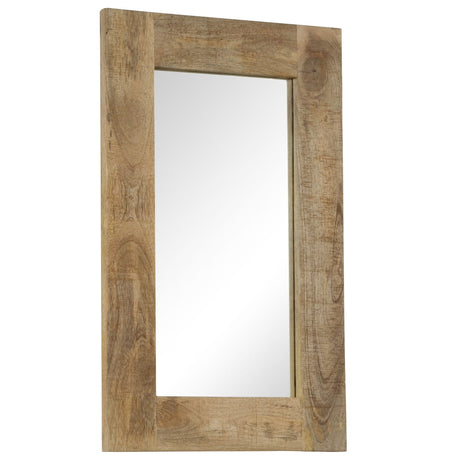 Vidaxl Mirror 50x80 cm Festes Mangoholz