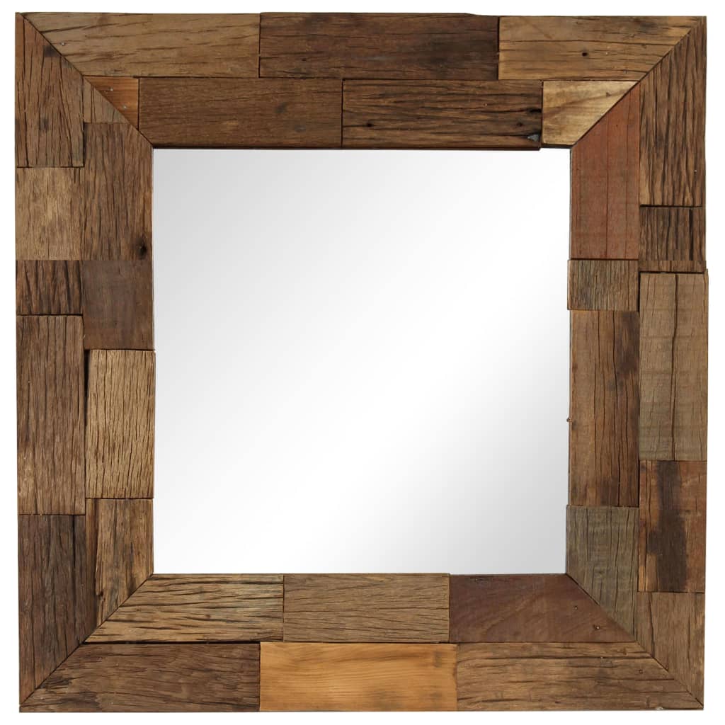 Vidaxl Mirror 50x50 cm Pevné recyklované dřevo