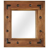 Vidaxl Mirror 50x50 cm Trdna acaciahout