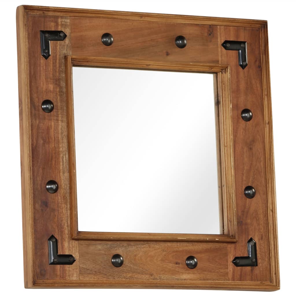 Vidaxl Mirror 50x50 cm Trdna acaciahout