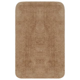 Vidaxl Bathmatting Set di tessuto beige a 3 pezzi