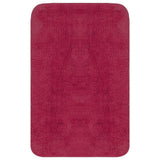 Vidaxl Bathmatting Set Fabric Fuchsia 3 pièces