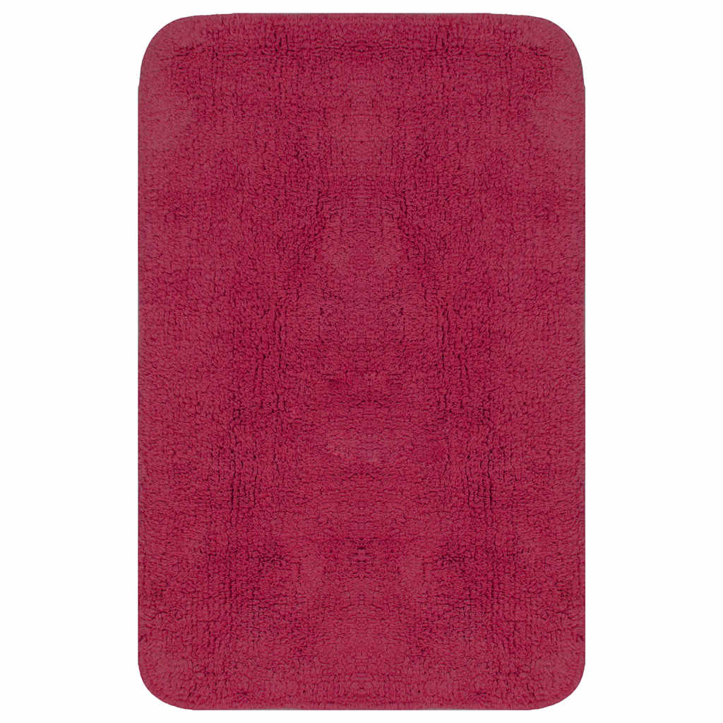 Vidaxl Bademattierung Set Fabric Fuchsia 3-Stück