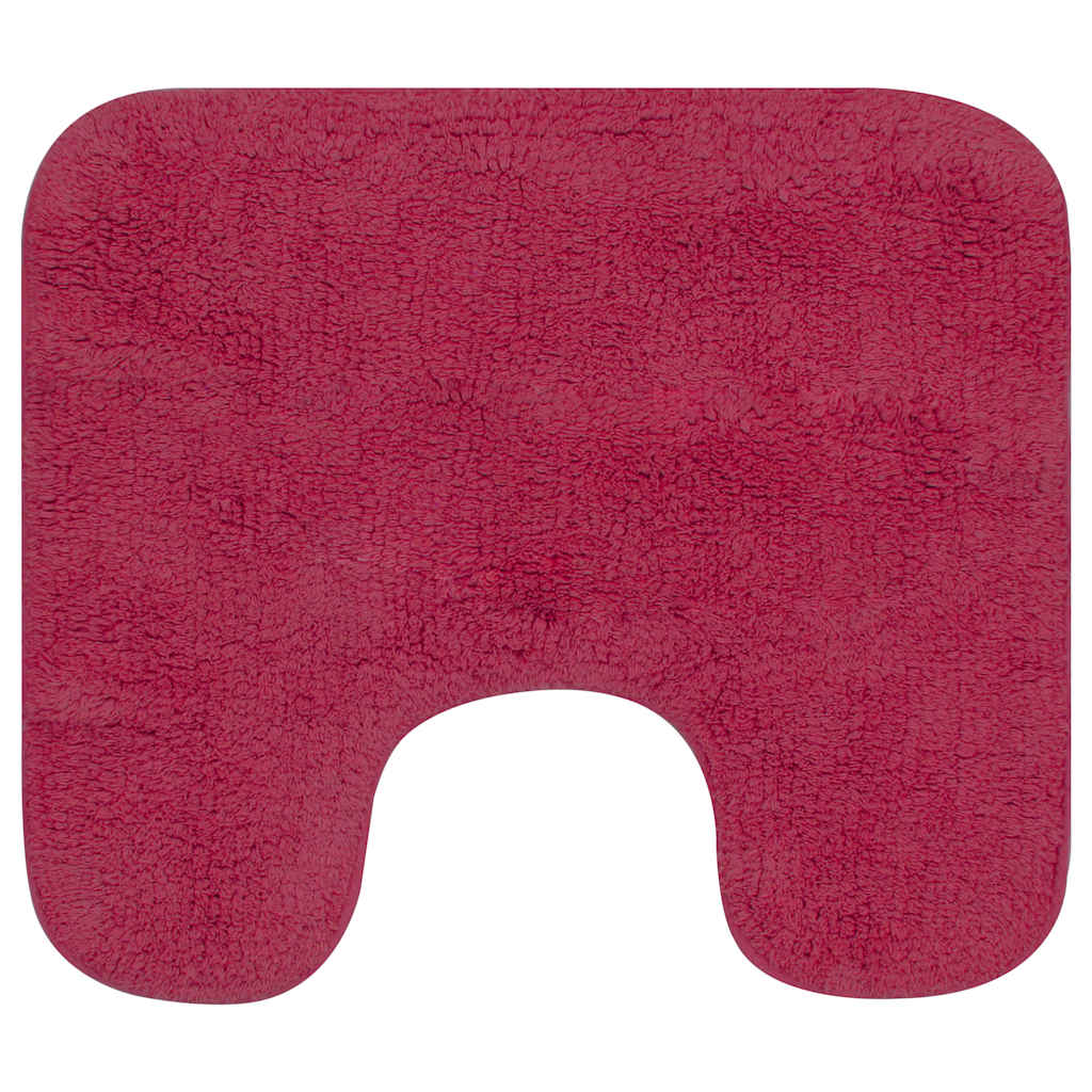 Vidaxl Bademattierung Set Fabric Fuchsia 3-Stück