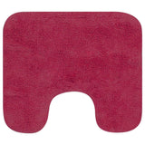 Vidaxl Bademattierung Set Fabric Fuchsia 3-Stück