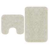 Vidaxl Bademattierungs-Set Fabric Weiß 2-Teile