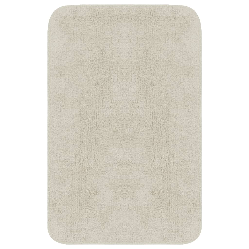 Vidaxl Bathmatting Fabric White 2-Part