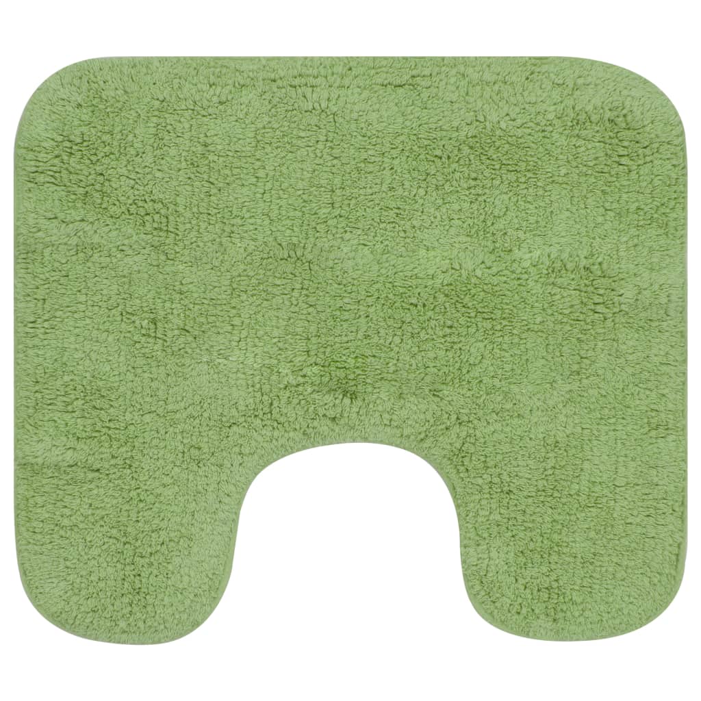 Vidaxl Bathmatting Set Tissu vert 2 parties