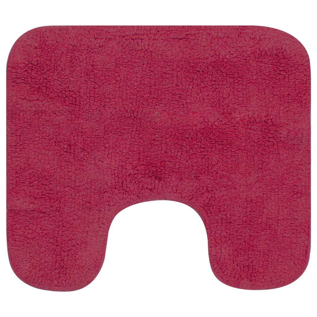 Vidaxl Bathmatting Set Fucsia de 2 piezas