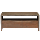 Vidaxl salontafel met natuurlijke rand 90x50x40 cm acaciahout grijs