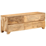Vidaxl tv-meubel 110x30x40 cm massief mangohout