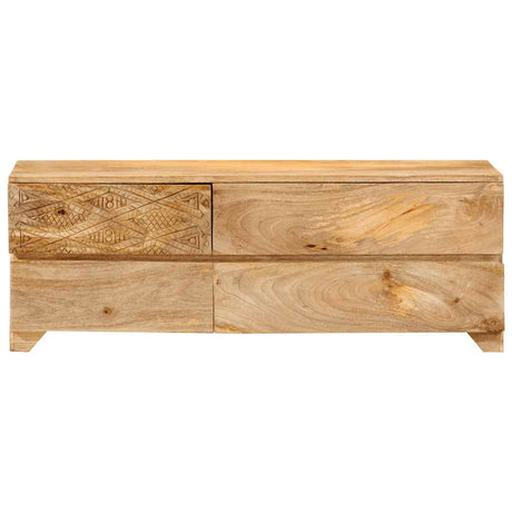 Vidaxl tv-meubel 110x30x40 cm massief mangohout