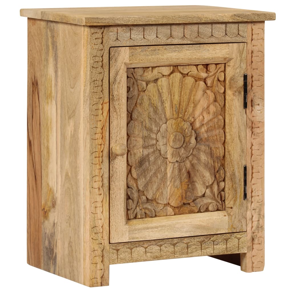 Vidaxl nachtkastje 40x30x50 cm massief mangohout