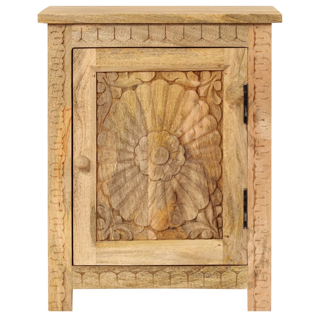 Vidaxl nachtkastje 40x30x50 cm massief mangohout