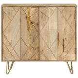 Vidaxl dressoir 80x30x75 cm massief mangohout