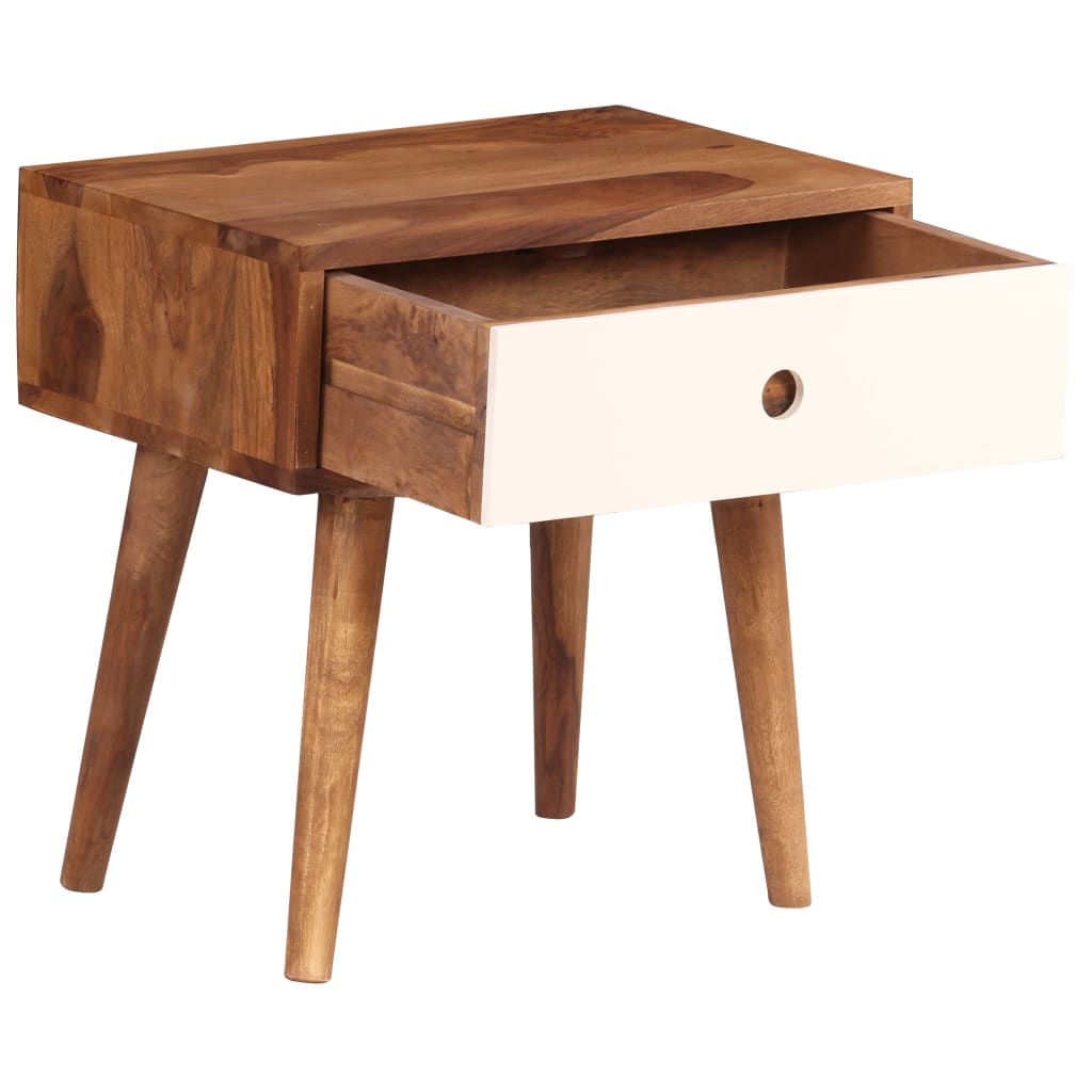 Vidaxl nachtkastje 45x30x45 cm massief acaciahout