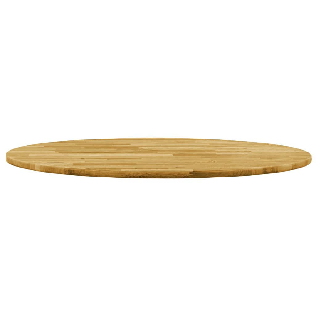 Vidaxl tafelblad rond 23 mm 500 mm massief eikenhout