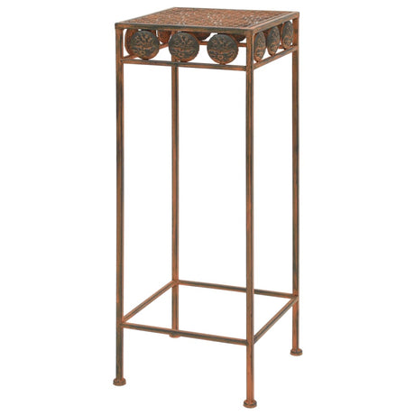 Vidaxl Plant Stand Set Vintage Style Metal Rost Color 3-Piece