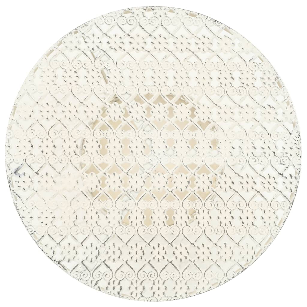 Vidaxl bistrotafel vintage stijl rond 40x70 cm metaal wit