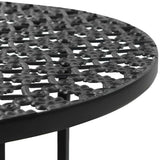 Vidaxl bistrotafel 40x70 cm metaal zwart
