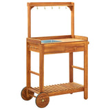 Vidaxl keukentrolley 92x43,5x141,5 cm massief acaciahout
