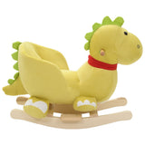 VIDAXL HOBBELIER DRAAK mit Rückenlehne 60x32x53 cm Plüsch Limegroen