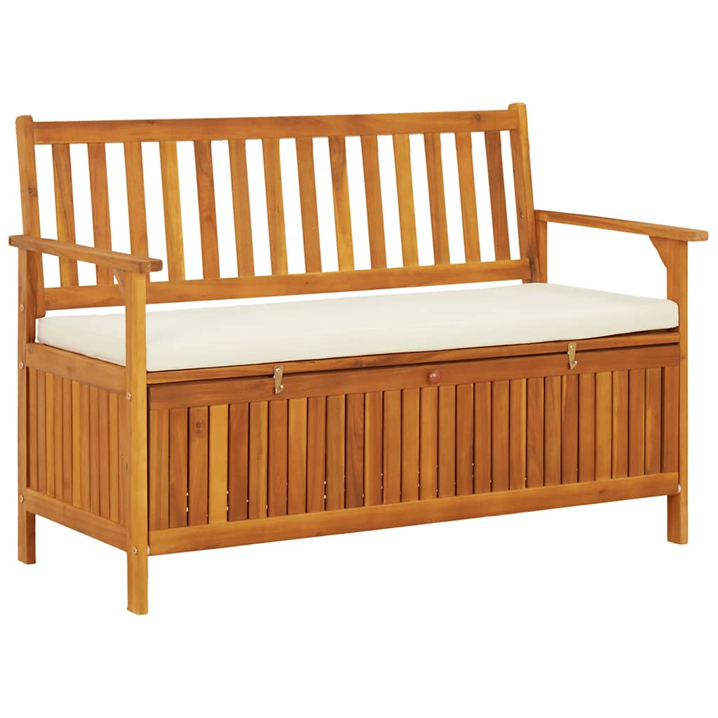 Vidaxl tuinopslagbank 120x63x84 cm massief acaciahout