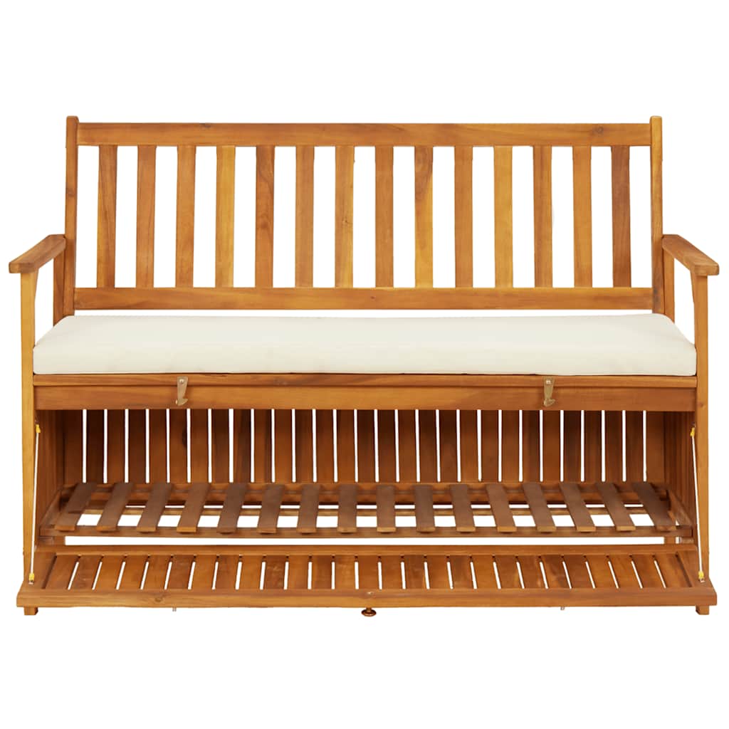 Vidaxl tuinopslagbank 120x63x84 cm massief acaciahout