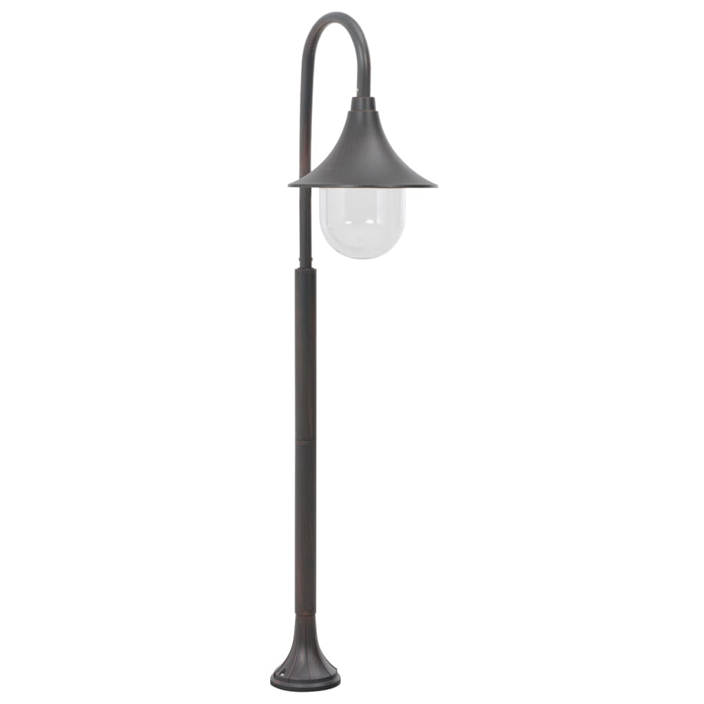 Vidaxl paalverlichting tuin e27 120 cm aluminium brons