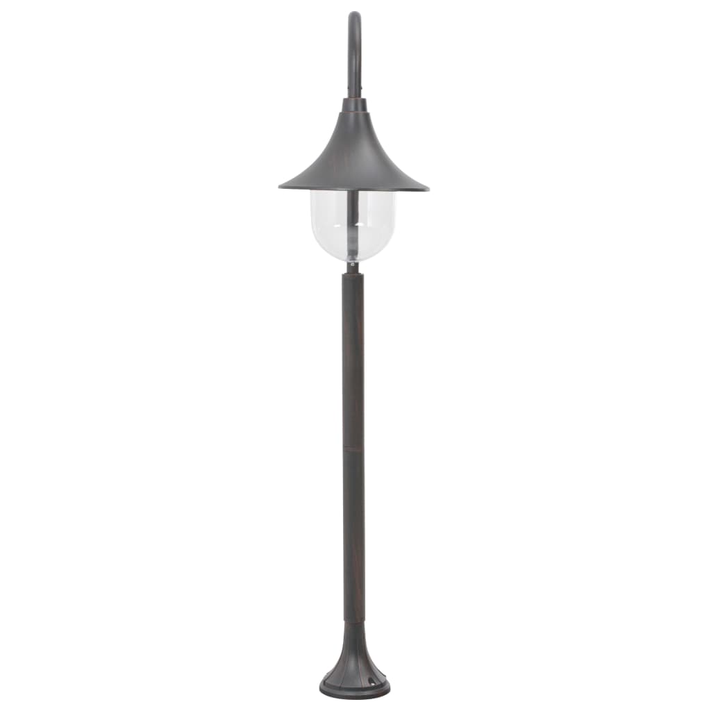 Vidaxl paalverlichting tuin e27 120 cm aluminium brons