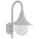 Vidaxl Garden Wall Lampa E27 42 cm aluminiowa biała