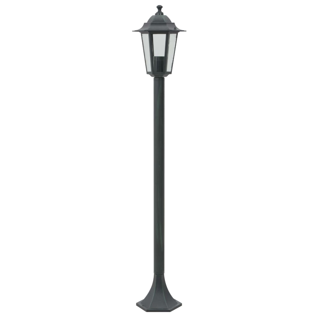 VidaXl Pile Lighting for Garden E27 110 CM Aluminum Dark green 6 sts