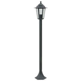 Vidaxl -Pfahlbeleuchtung für Garten E27 110 cm Aluminium dunkelgrün 6 STs
