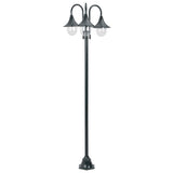 Vidaxl Paal Lighting Garden E27 220 CM Aluminum Dark green 3-piece