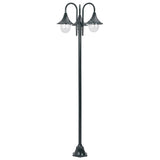 Vidaxl Paal Lighting Garden E27 220 CM Aluminum Dark green 3-piece