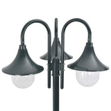 Vidaxl Paal Lighting Garden E27 220 CM Aluminum Dark green 3-piece