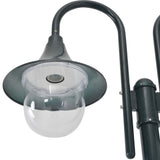 Vidaxl Pale Lighting Garden E27 220 cm Aluminium dunkelgrün 2-teilig