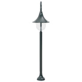 Vidaxl blasse Lichtgarten E27 120 cm Aluminium dunkelgrün