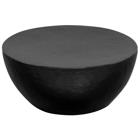 Vidaxl salontafel 70x30 cm gehamerd aluminium zwart